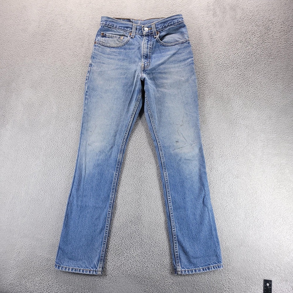 Levi's Jeans Mens 31x31 Blue 517 Regular Bootcut Light Wash Distressed Tailored